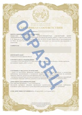 Образец Сертификат СТО 01.064.00220722.2-2020 Сафоново Сертификат СТО 01.064.00220722.2-2020 